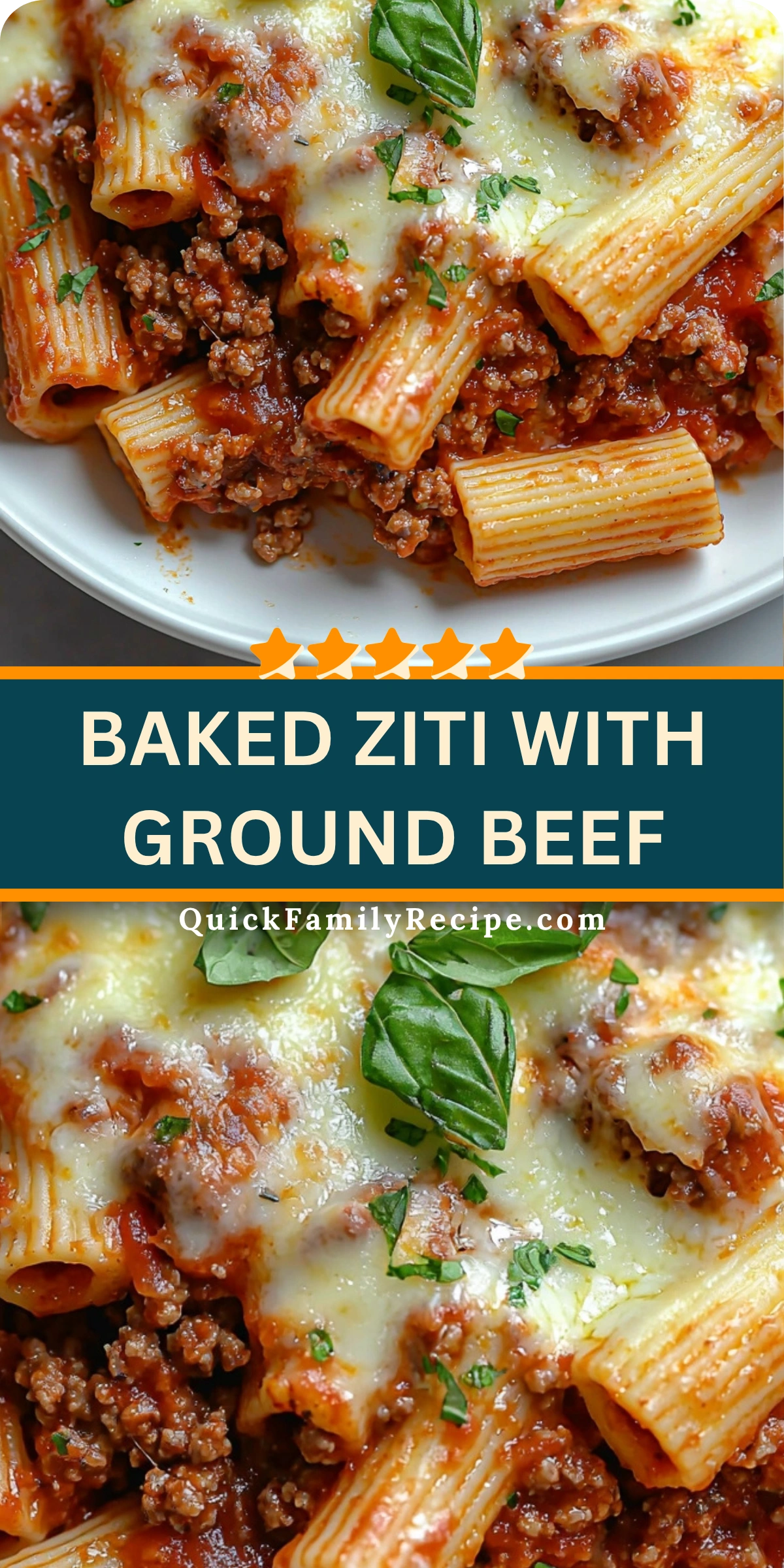 Baked Ziti with Ground Beef
