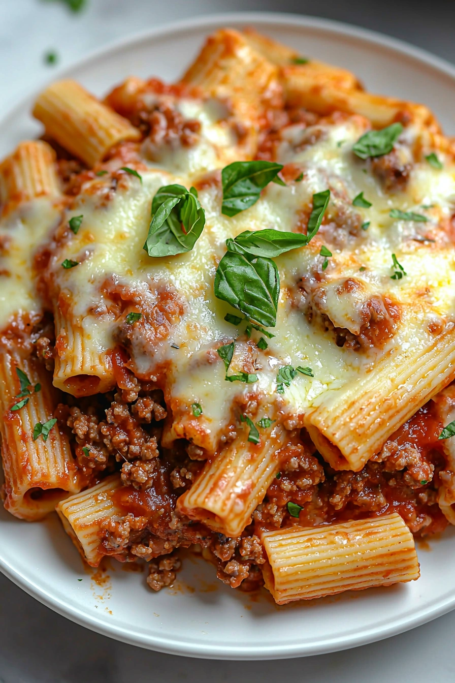 Baked Ziti with Ground Beef
