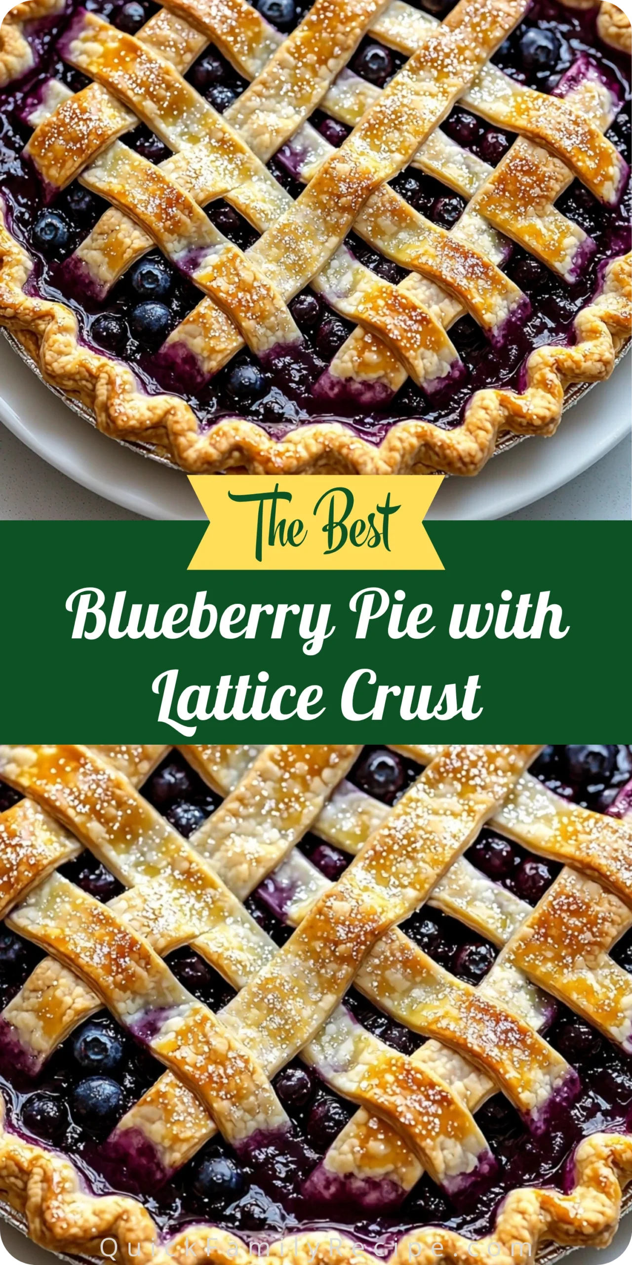 Blueberry Pie with Lattice Crust