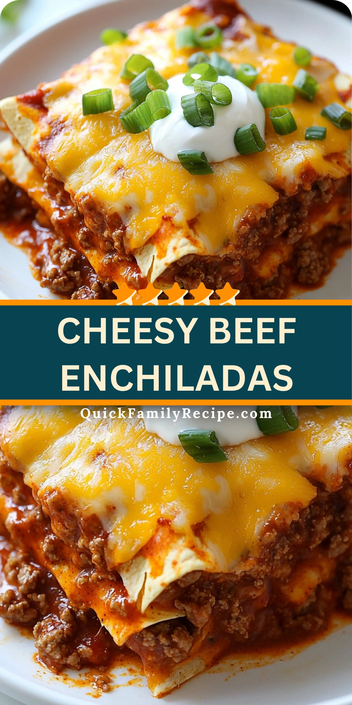 Cheesy Beef Enchiladas