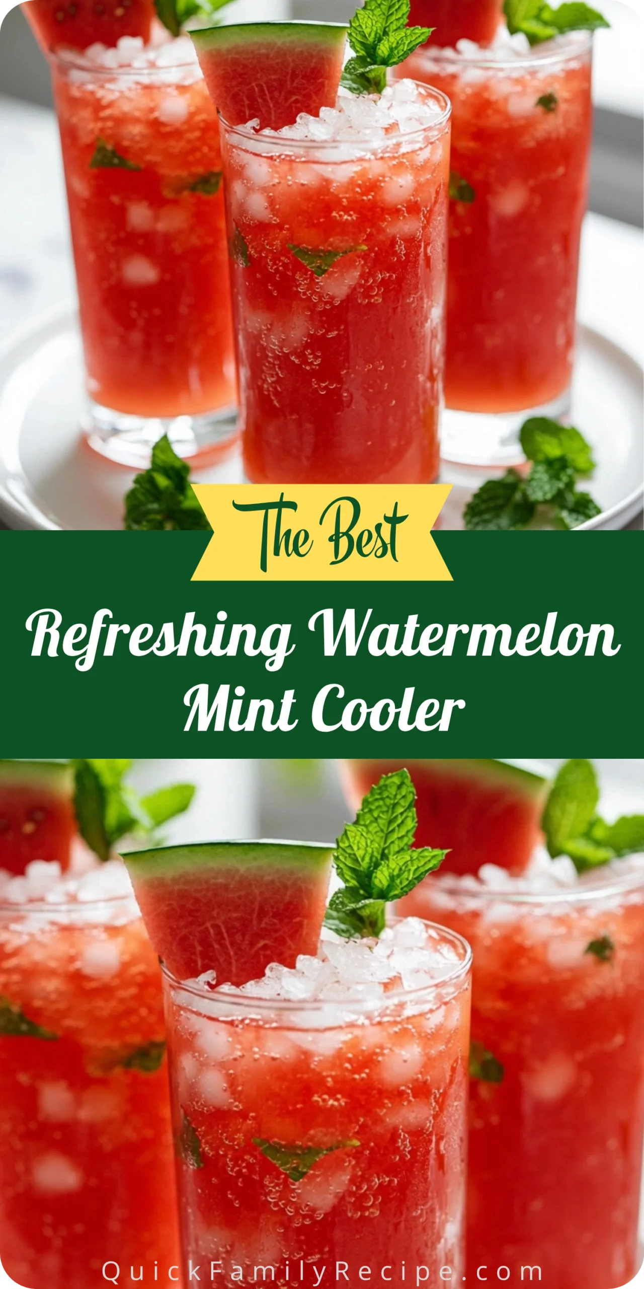 Refreshing Watermelon Mint Cooler