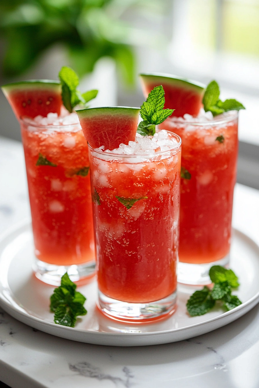 Refreshing Watermelon Mint Cooler