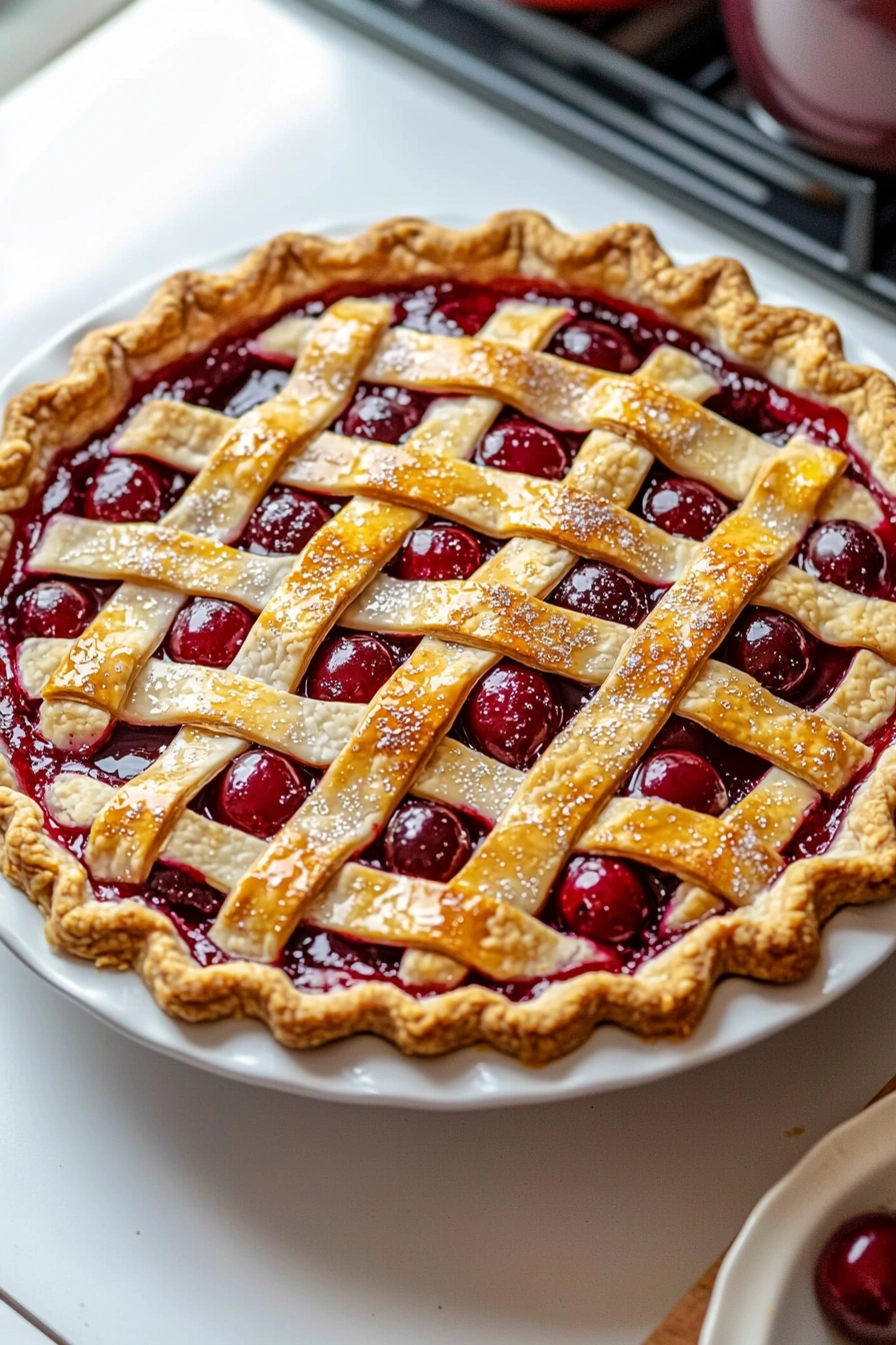 Cherry Pie with Flaky Crust