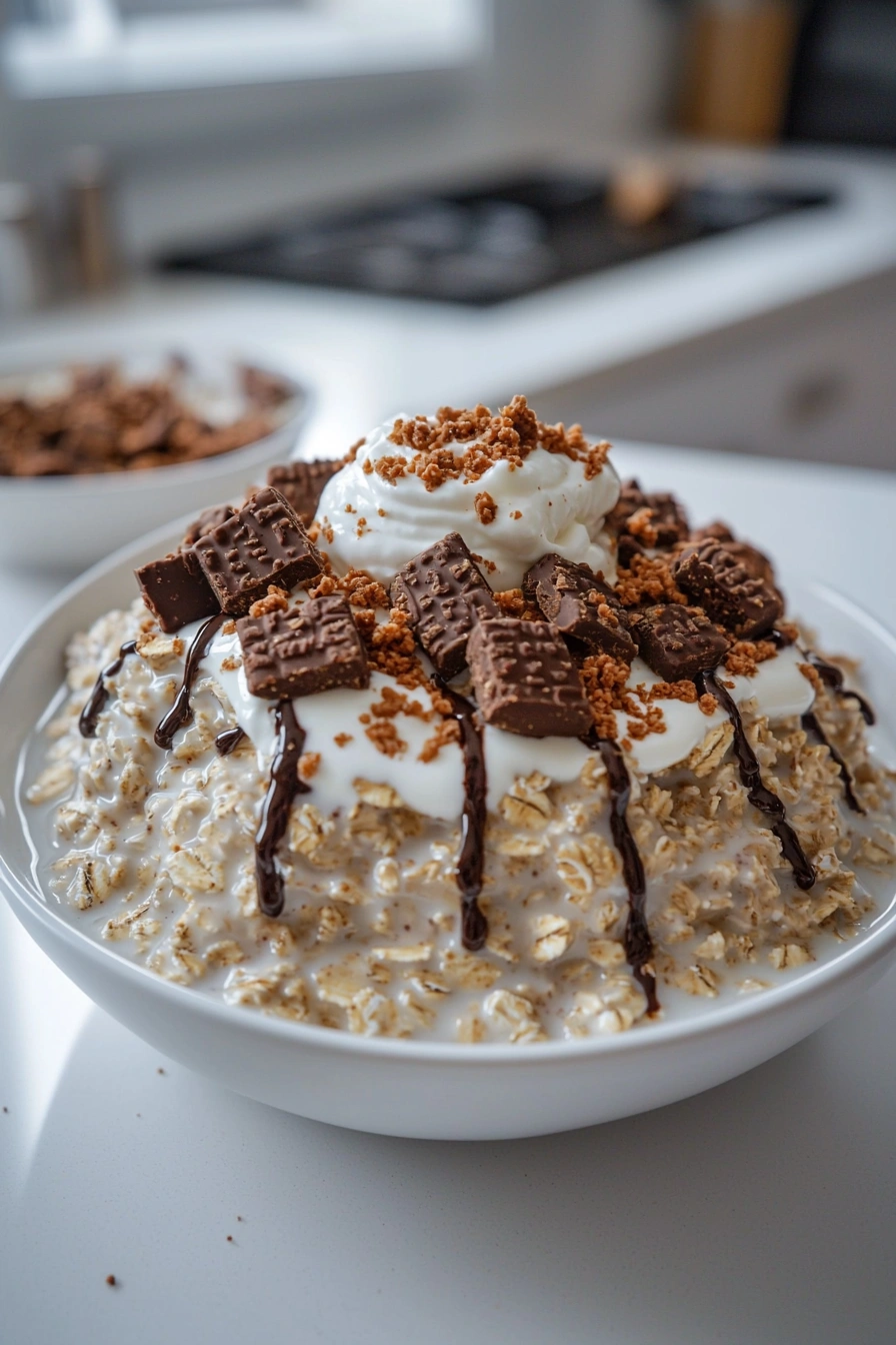 Cookies and Cream Overnight Oats