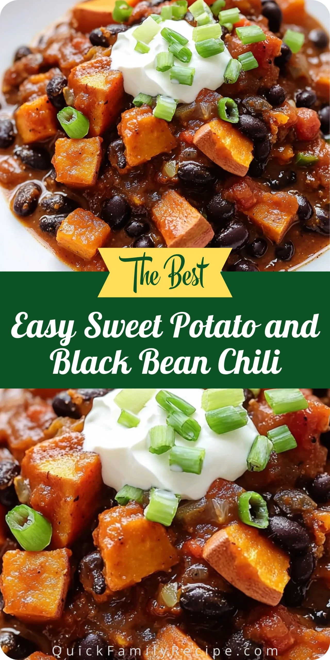 Easy Sweet Potato and Black Bean Chili