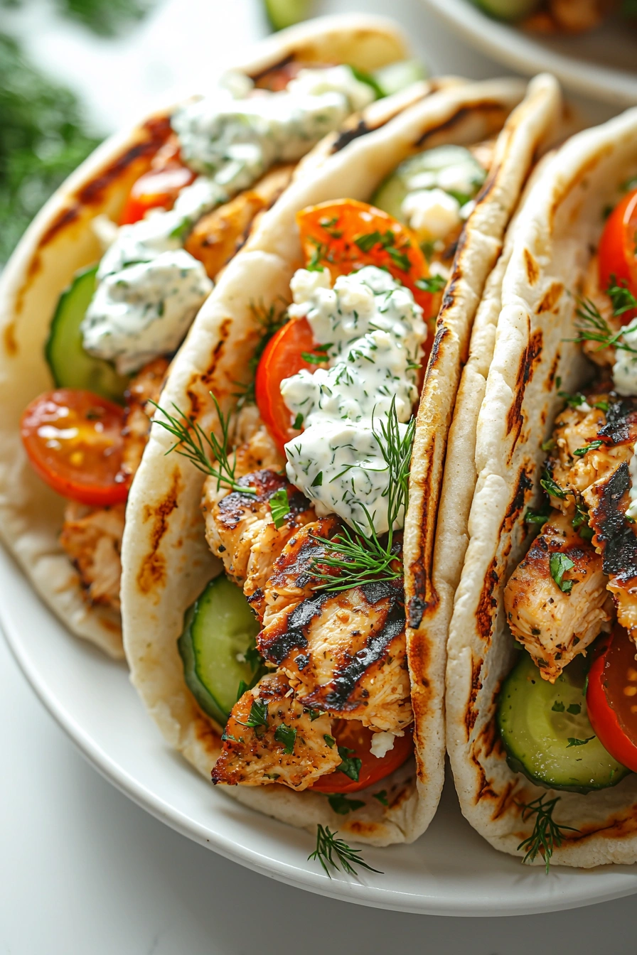 Mediterranean Chicken Gyros