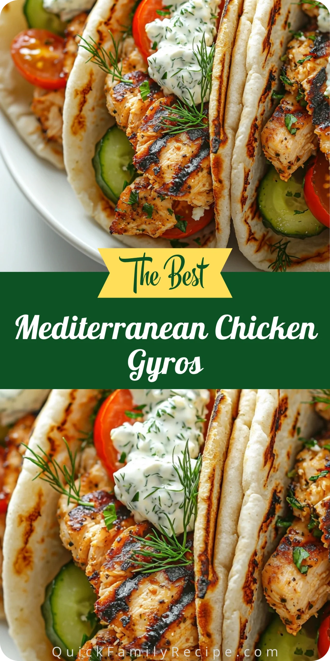 Mediterranean Chicken Gyros