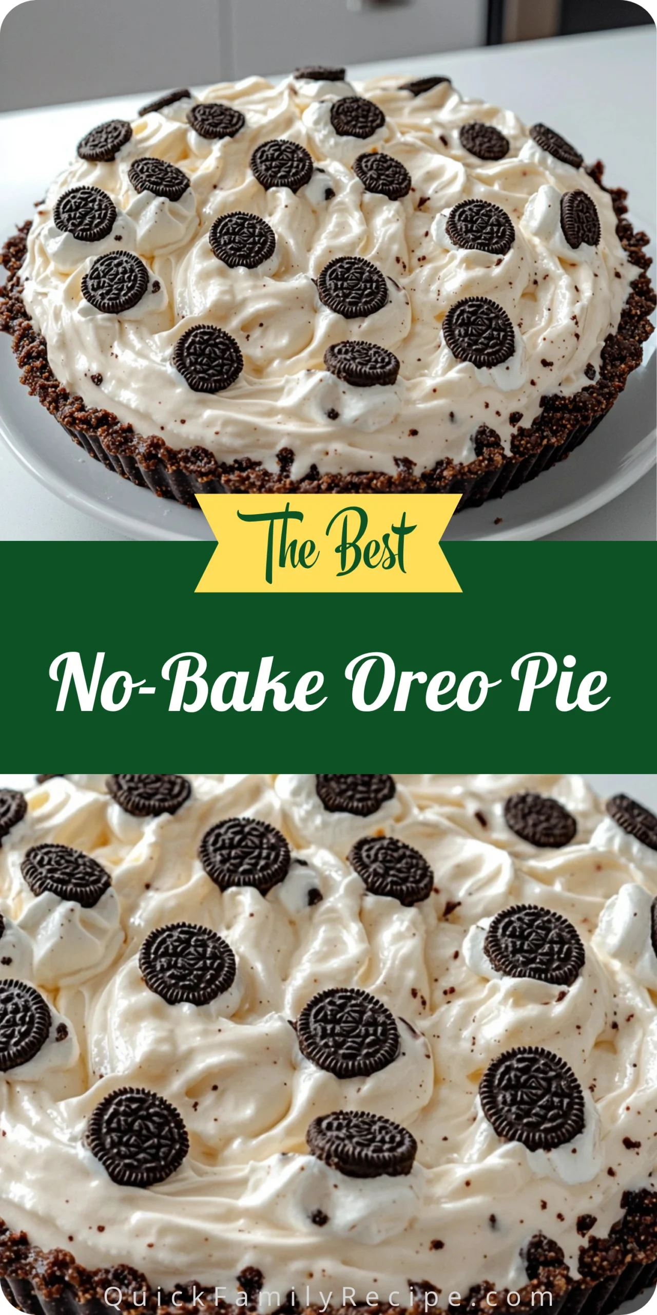 No-Bake Oreo Pie