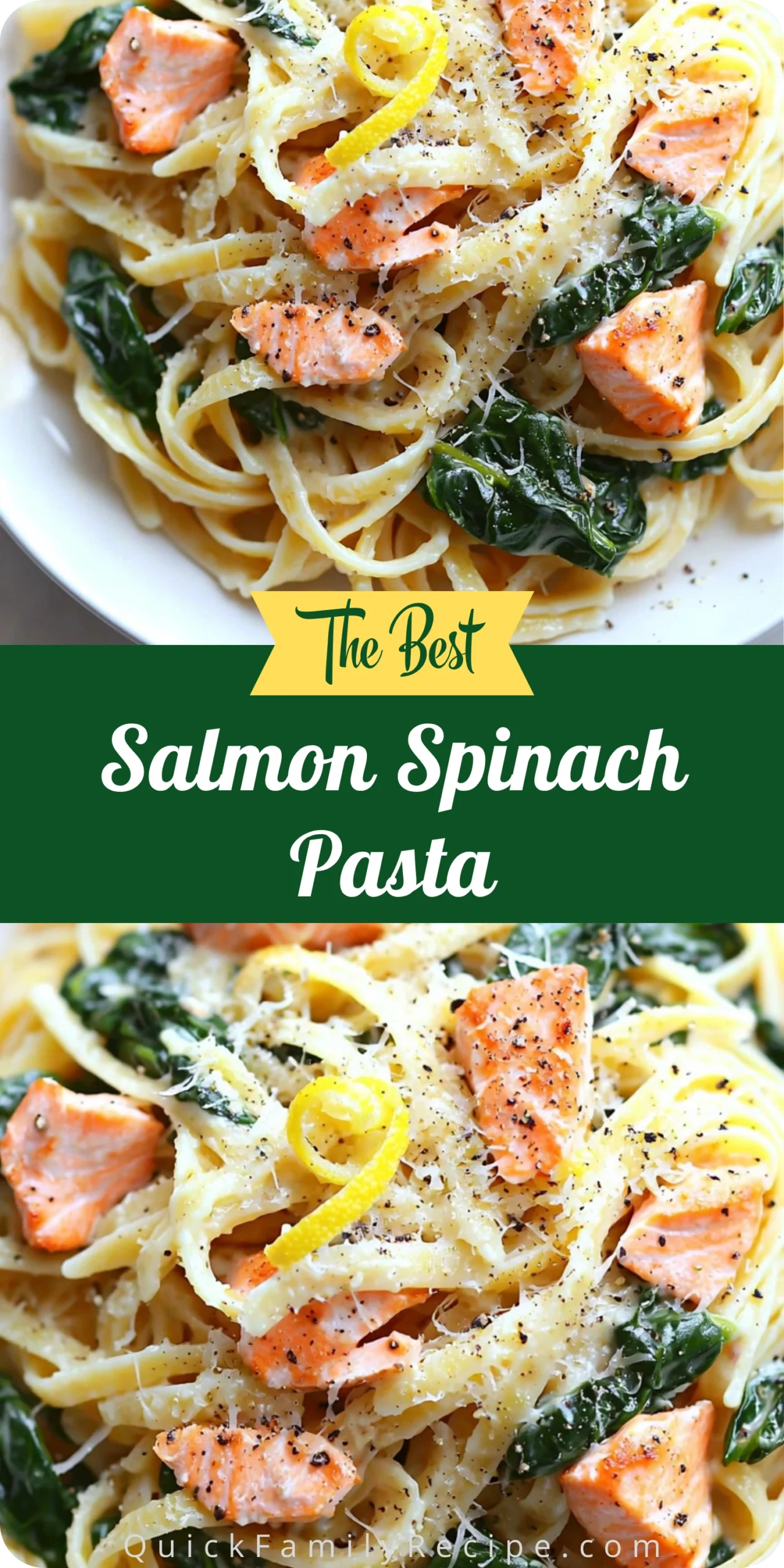 Salmon Spinach Pasta