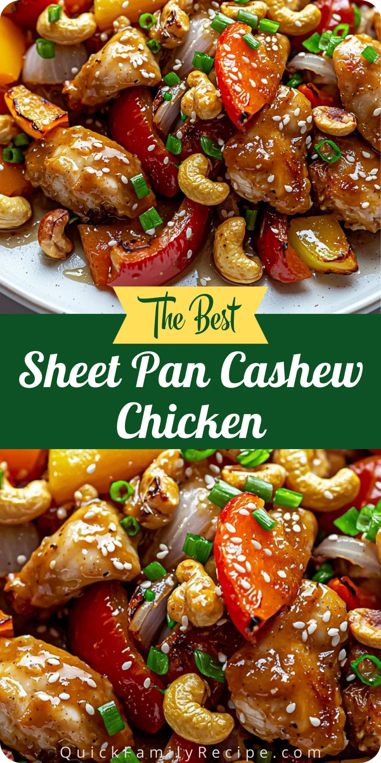 Sheet Pan Cashew Chicken