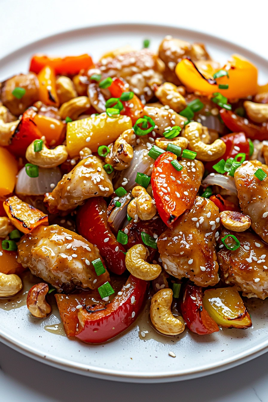 Sheet Pan Cashew Chicken