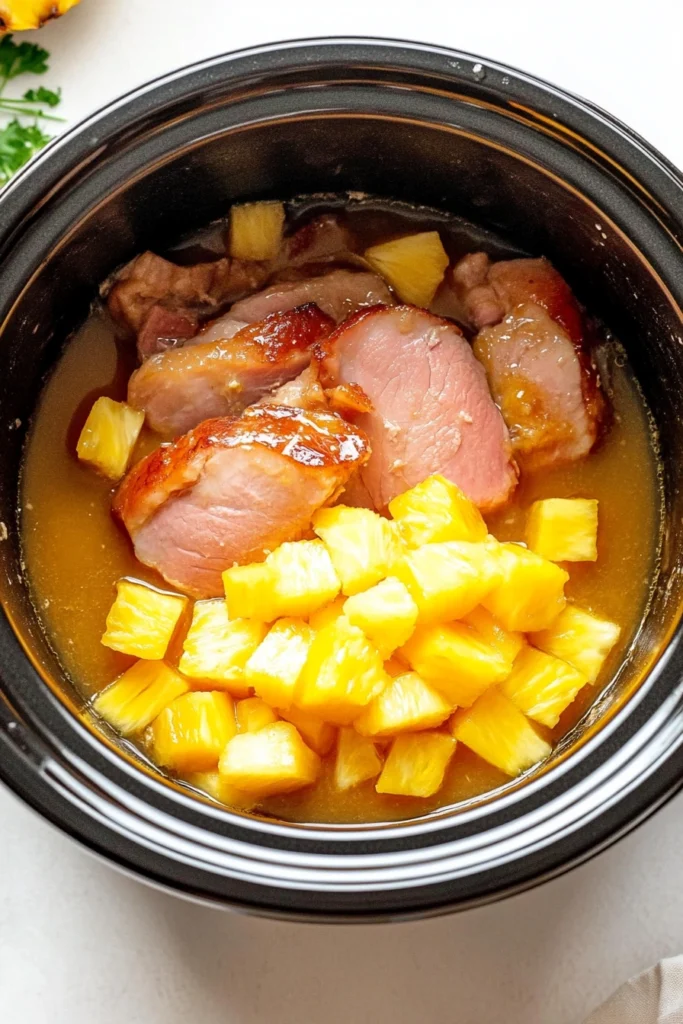 2 Ingredient Slow Cooker Pulled Gammon
