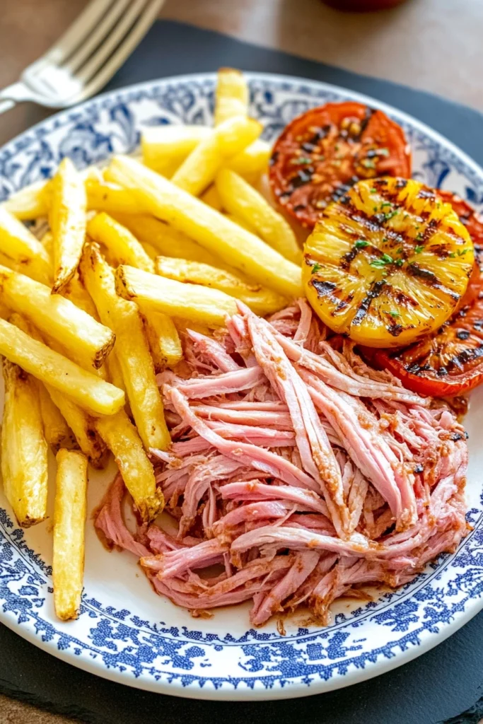 2 Ingredient Slow Cooker Pulled Gammon