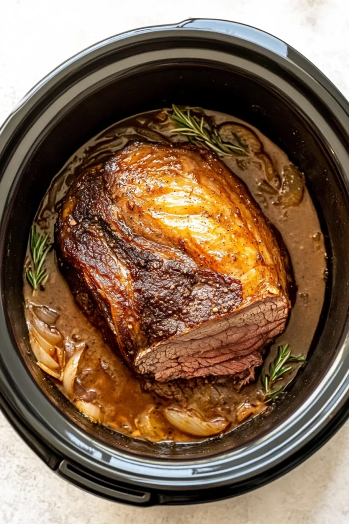 Slow Cooker Beef Brisket with Onion Gravy