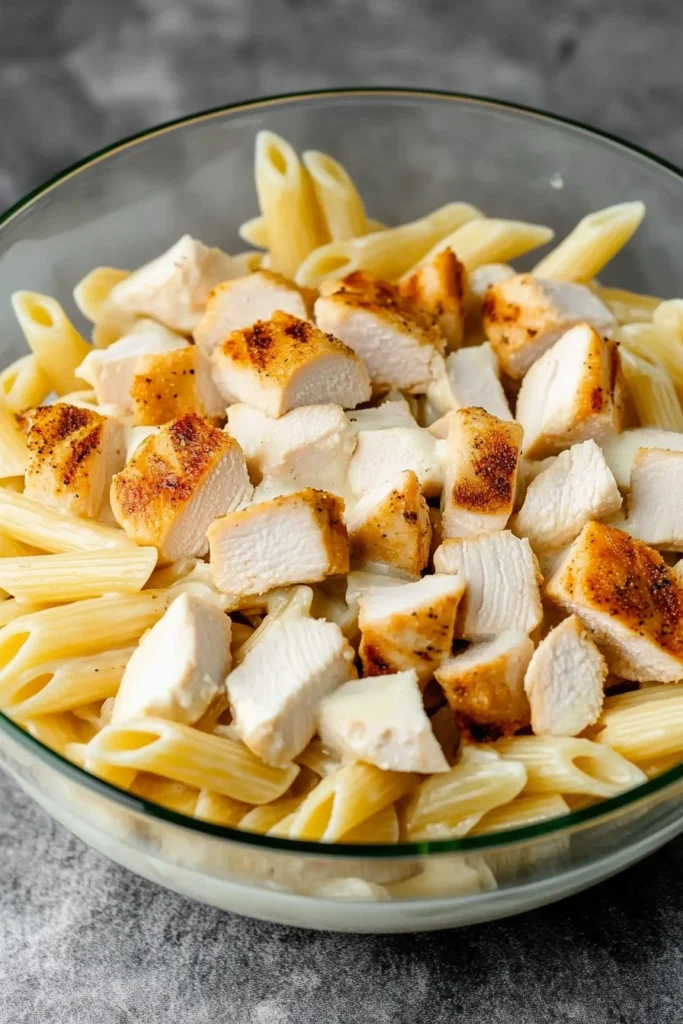 Chicken Alfredo Bake