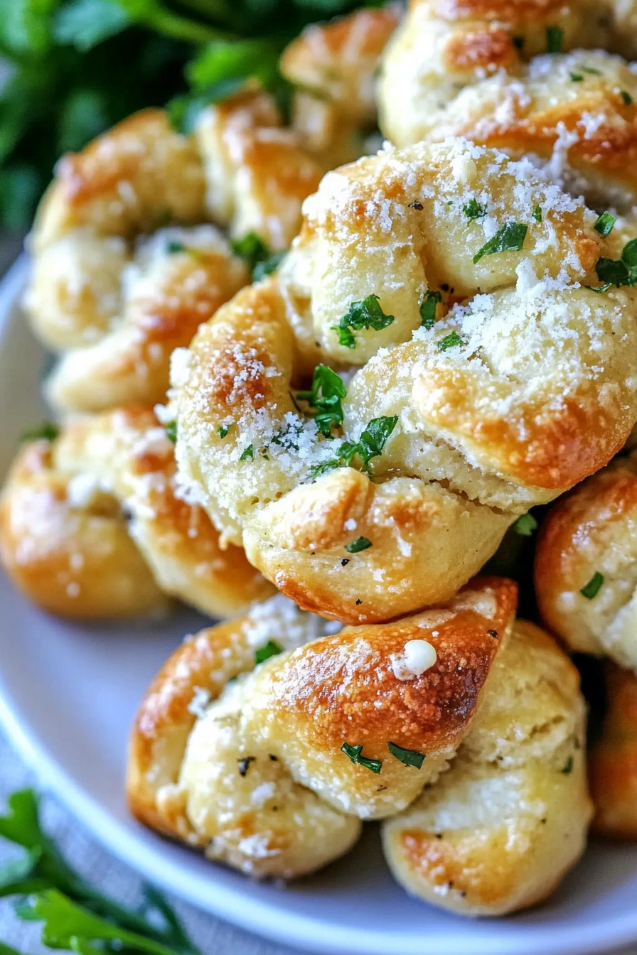 Garlic Parmesan Knots