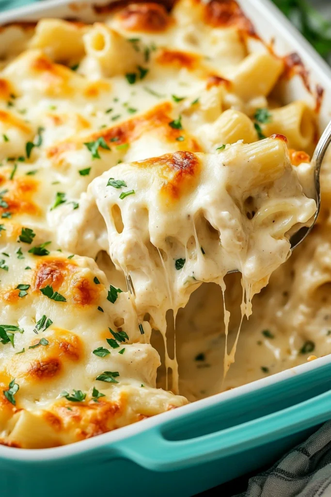 Chicken Alfredo Bake