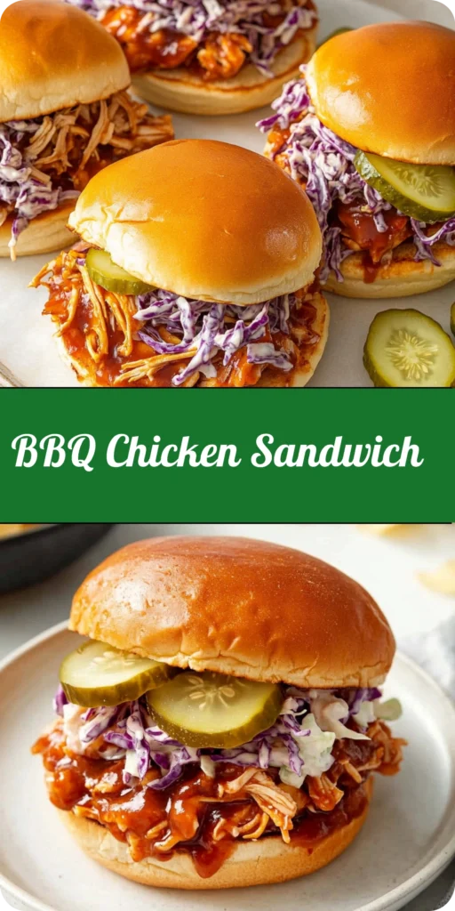 BBQ Pulled Chicken Sandwiches