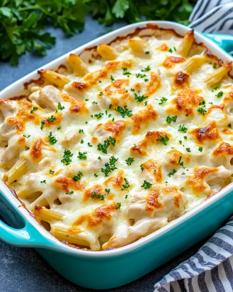 Chicken Alfredo Bake