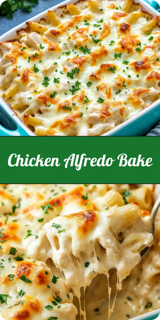 Chicken Alfredo Bake