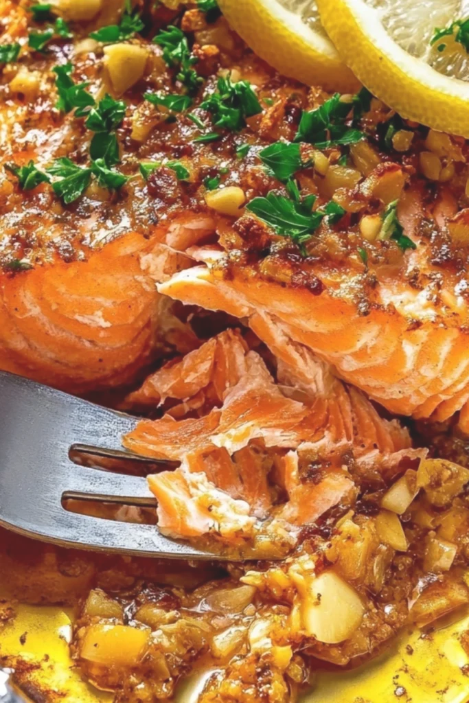 Lemon Garlic Baked Salmon