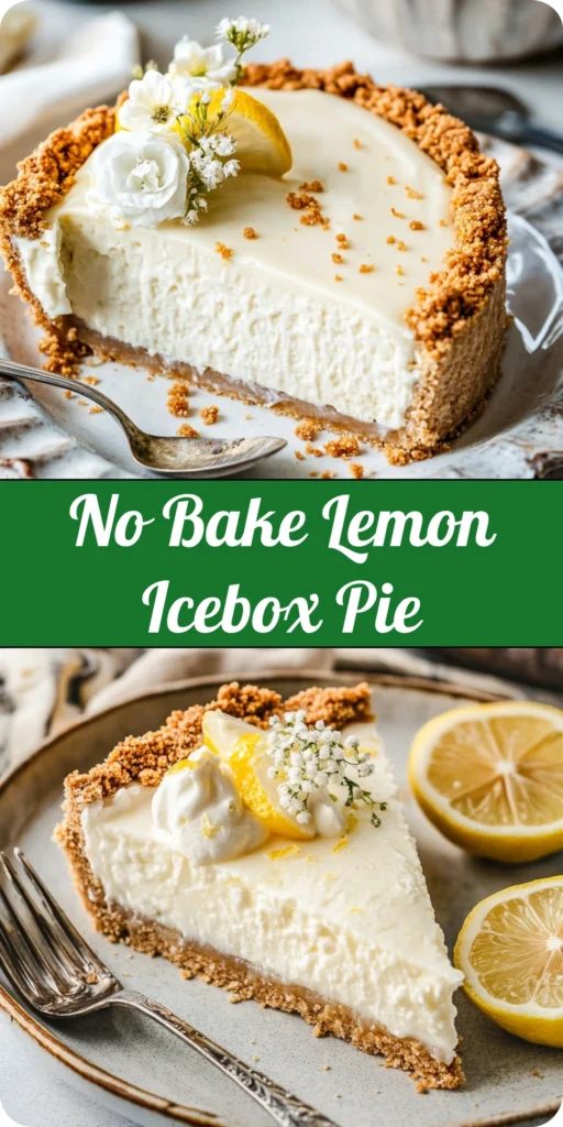 No-Bake Lemon Icebox Pie