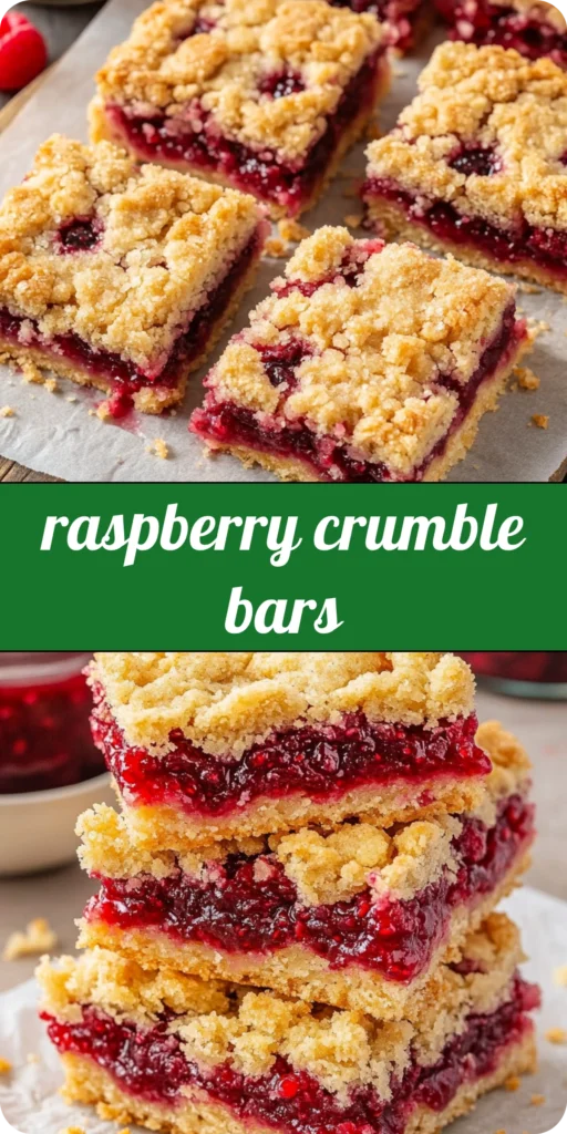 Raspberry Crumble Bars