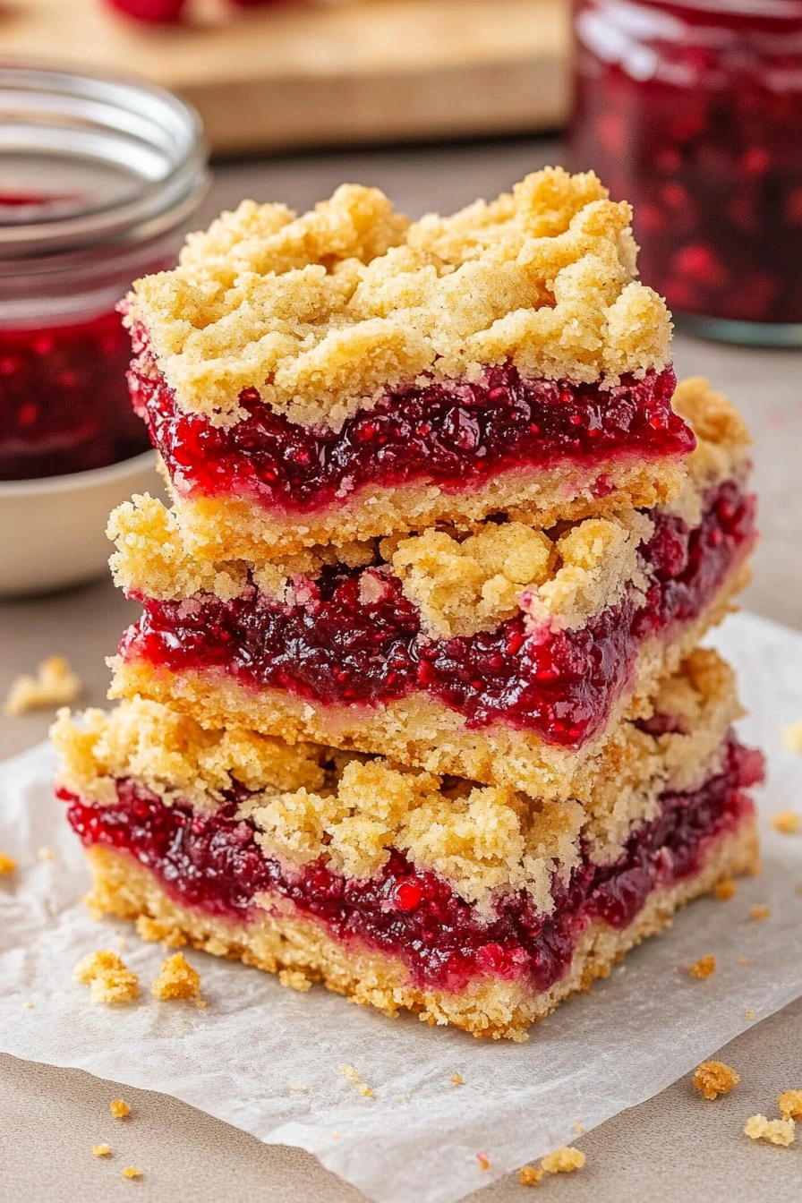 Raspberry Crumble Bars