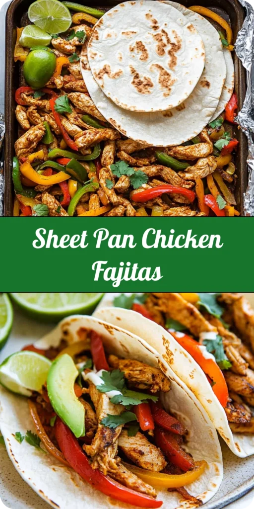 Sheet Pan Chicken Fajitas