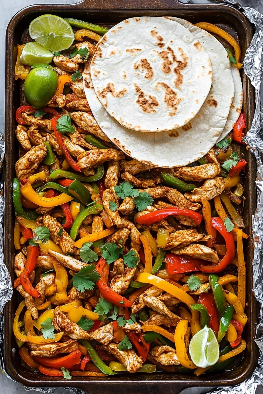 Sheet-Pan Chicken Fajitas