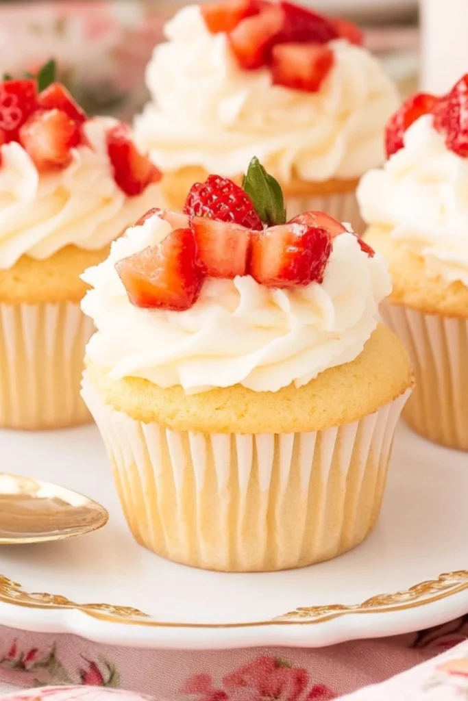 Strawberry Shortcake Cupcakes