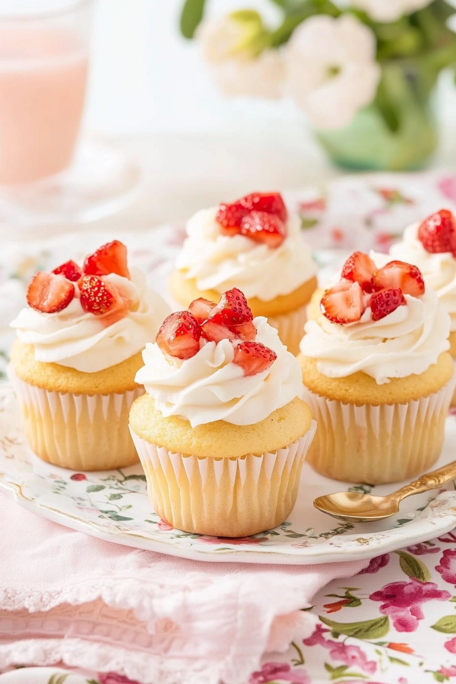 Strawberry Shortcake Cupcakes