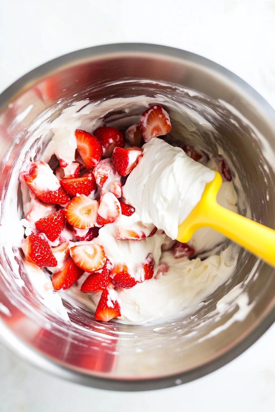 Strawberry Cream Pie (No-Bake)