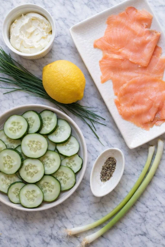 Smoked Salmon Cucumber Bites