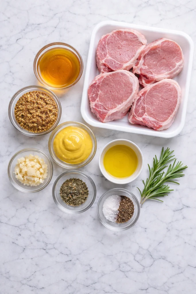 Honey Mustard Baked Pork Chops