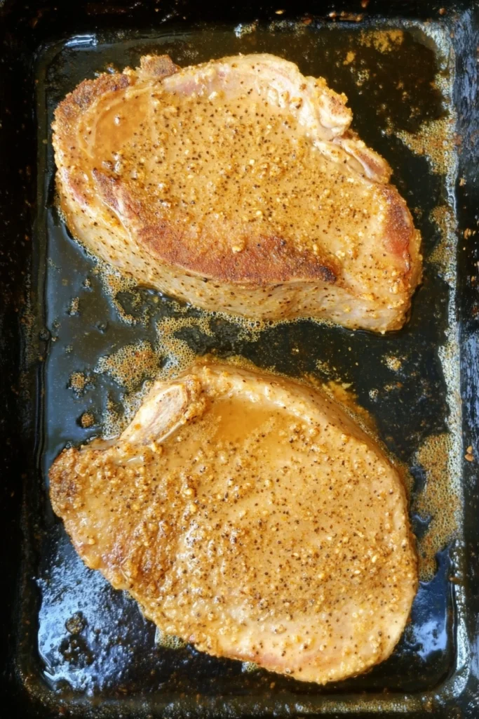 Honey Mustard Baked Pork Chops