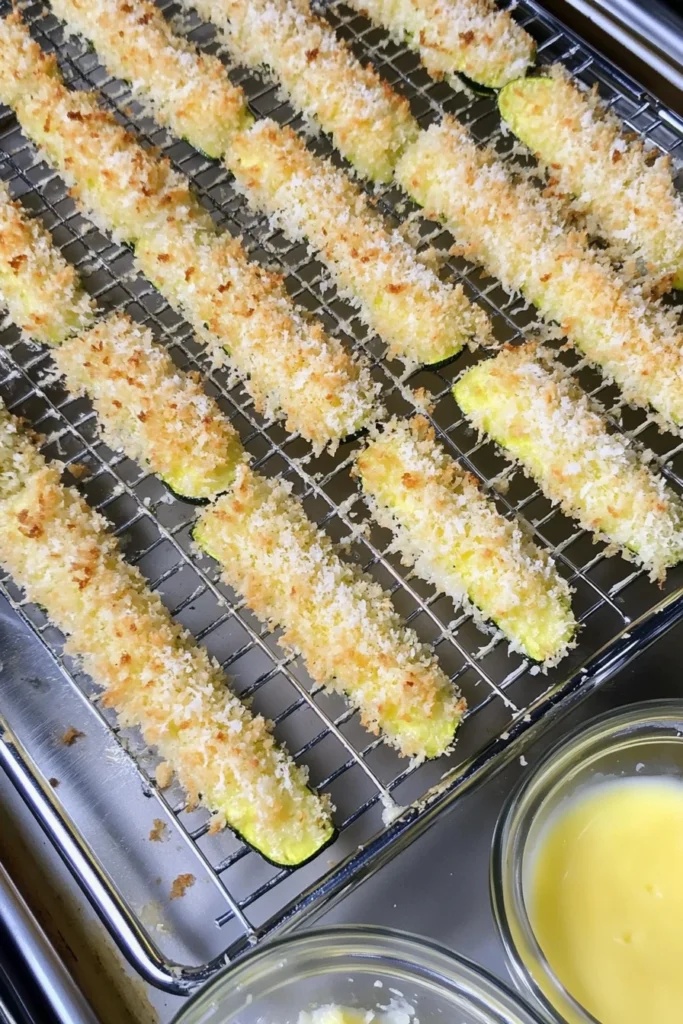 Crispy Parmesan Zucchini Fries