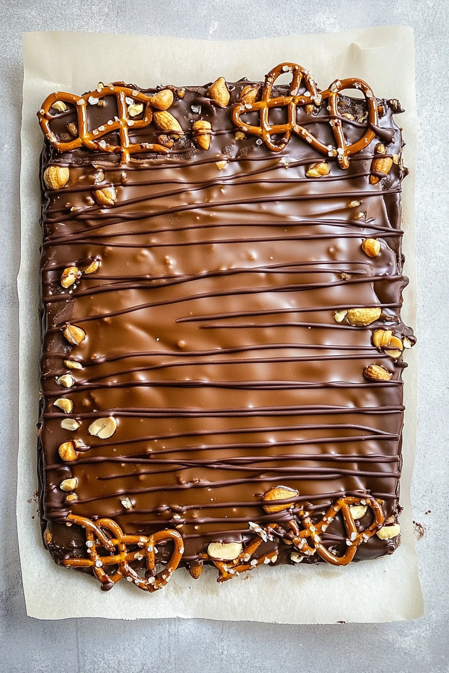No-Bake Caramel Pretzel Squares