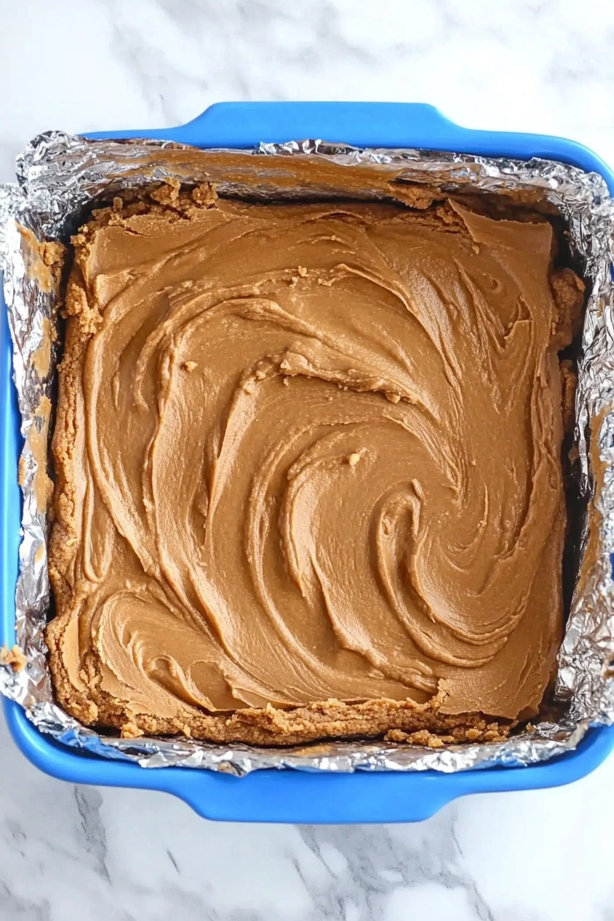 No-Bake Peanut Butter Chocolate Fudge