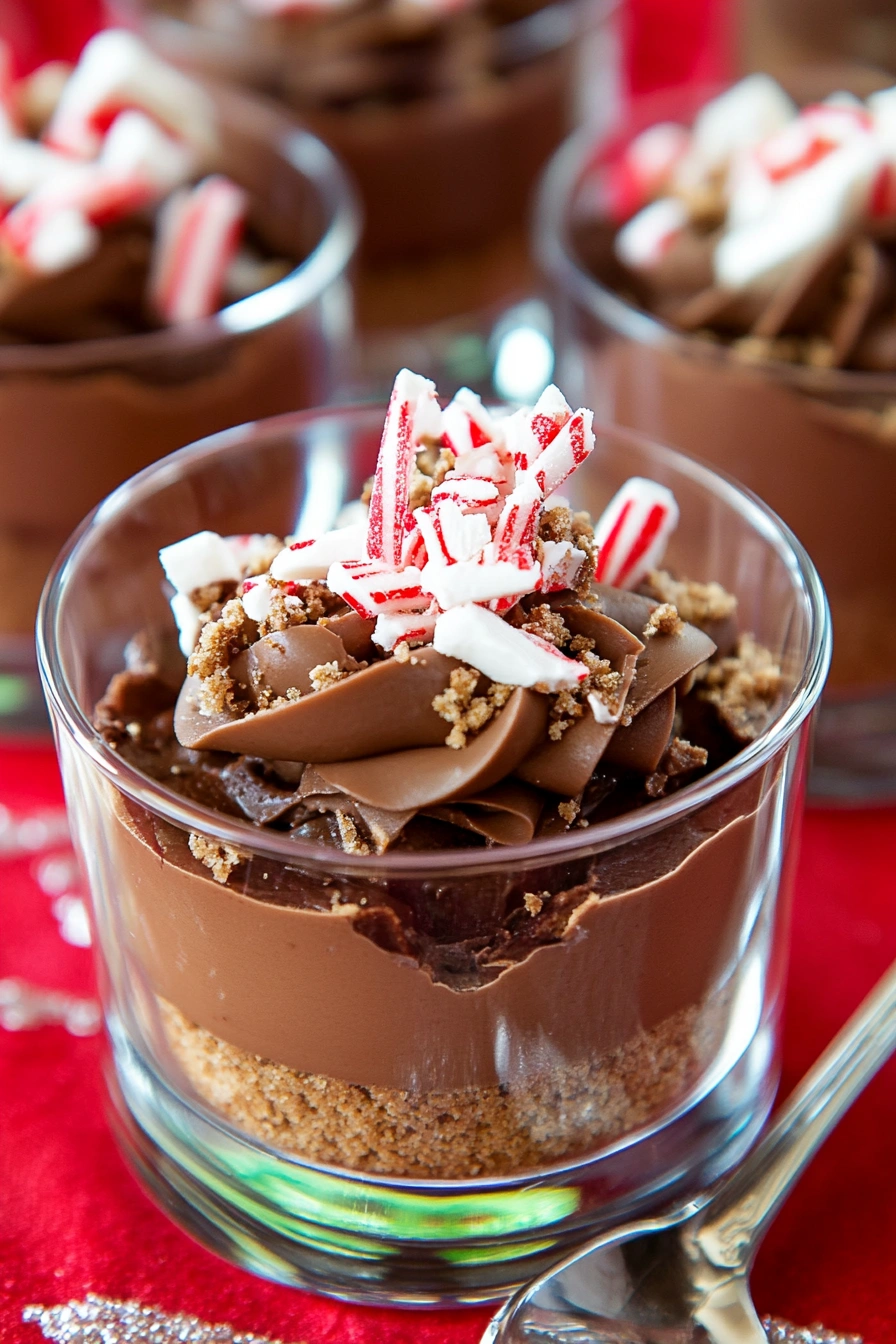 No-Bake Mint Chocolate Cheesecake Cups