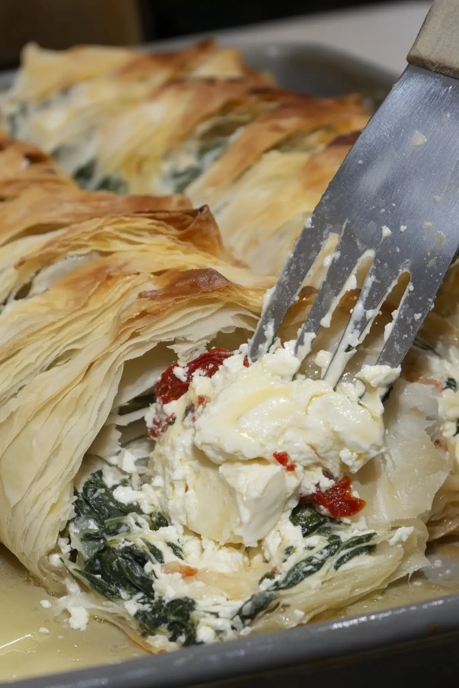 Spinach Feta Puff Pastry Twists