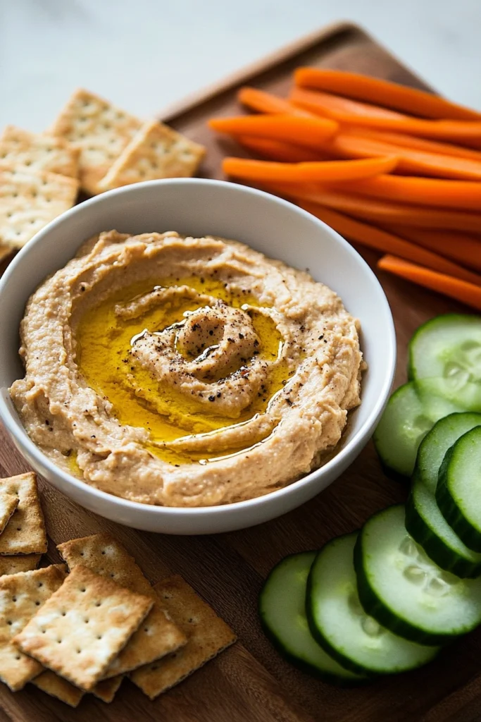 Roasted Garlic White Bean Dip