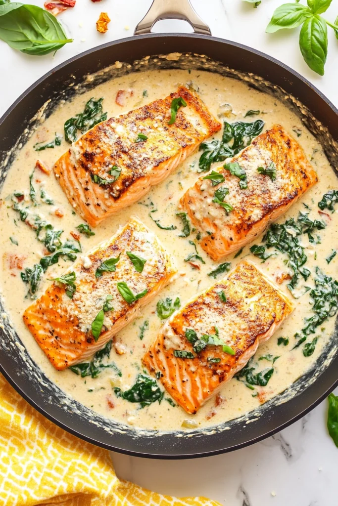 Creamy Garlic Tuscan Salmon