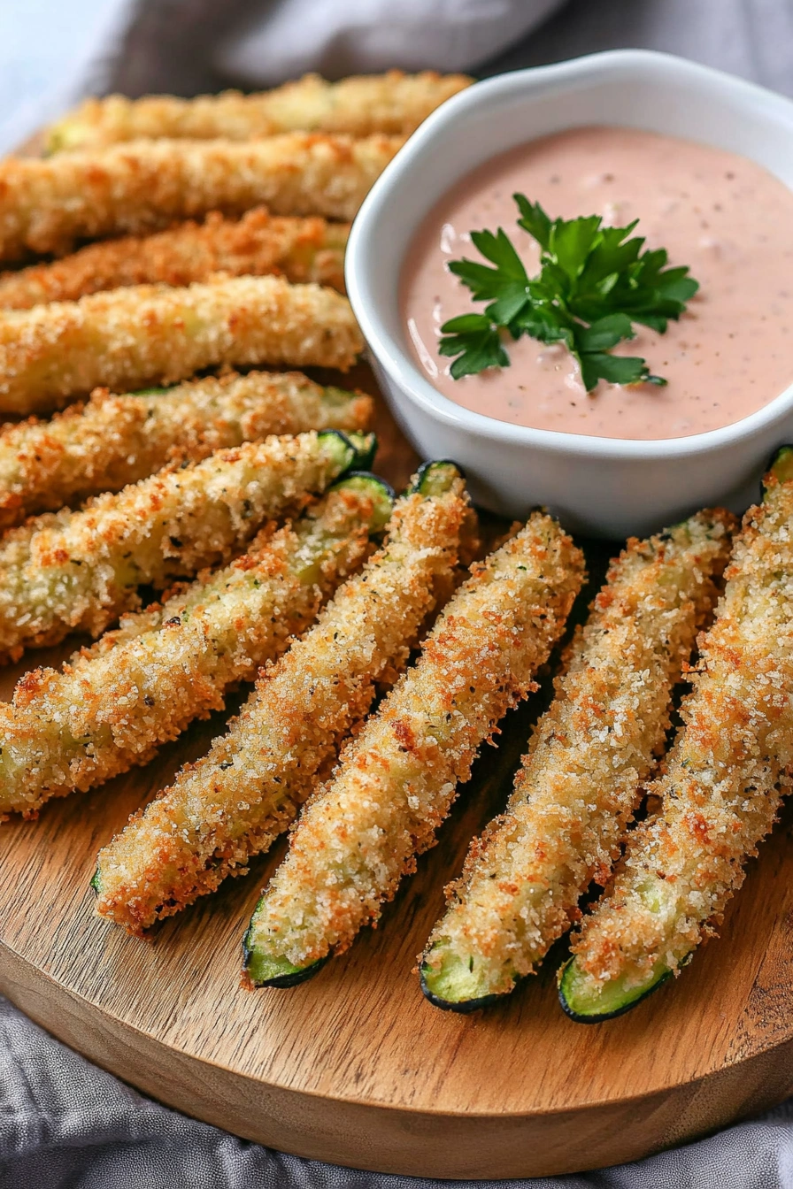 Crispy Parmesan Zucchini Fries
