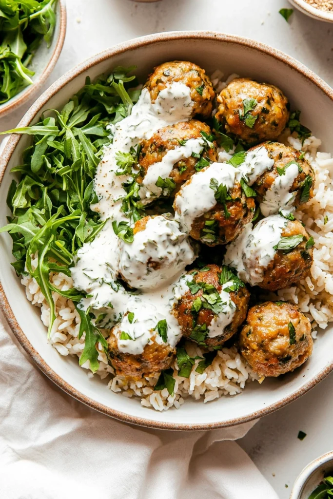 Garlic Herb Turkey Meatballs