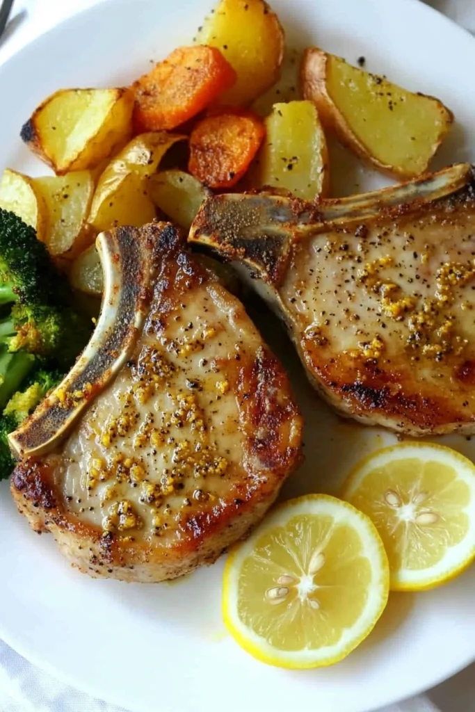 Honey Mustard Baked Pork Chops