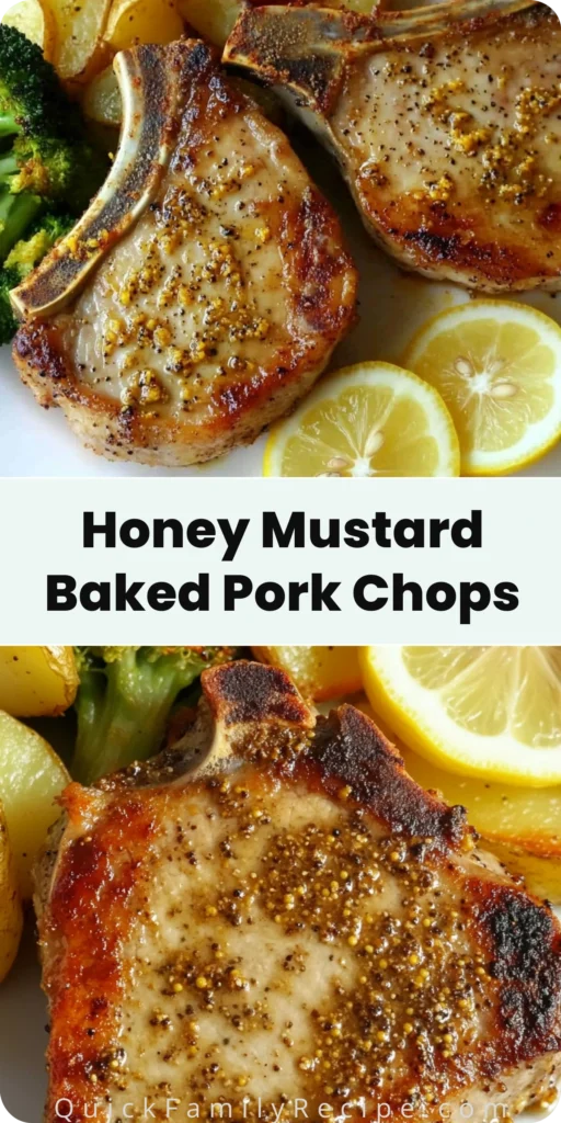 Honey Mustard Baked Pork Chops