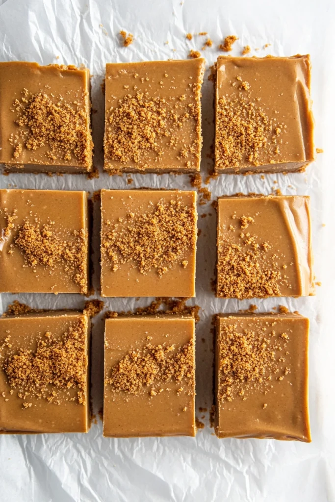 No-Bake Biscoff Cheesecake Bars