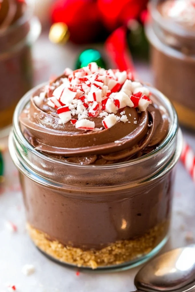 No-Bake Mint Chocolate Cheesecake Cups