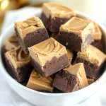 No-Bake Peanut Butter Chocolate Fudge